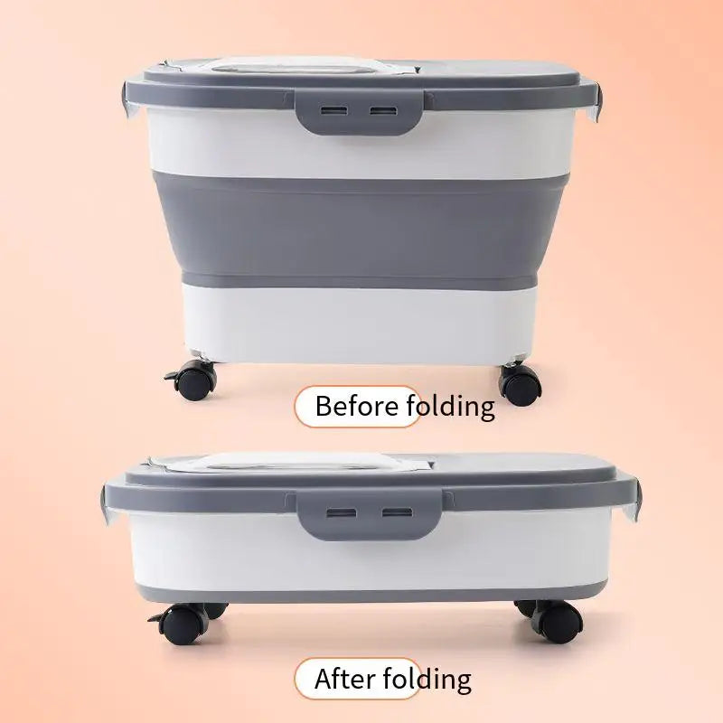 Collapsible Pet Food Container