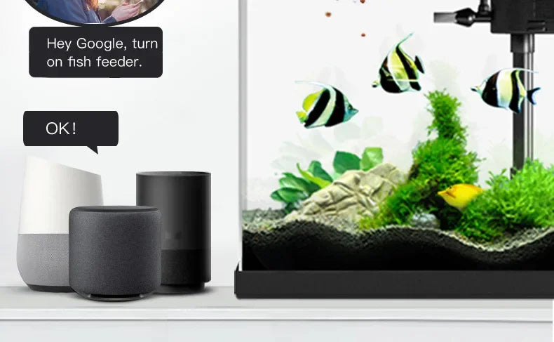 Automatic Aquarium Fish Tank Feeder with WIFI app