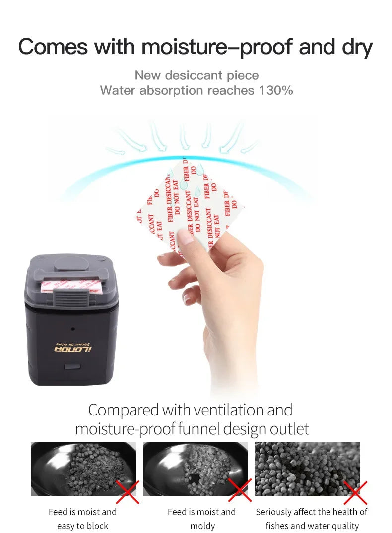 Automatic Aquarium Fish Tank Feeder with WIFI app
