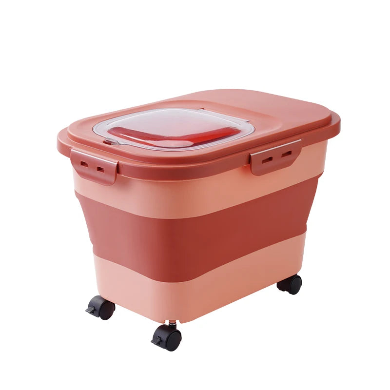 Collapsible Pet Food Container