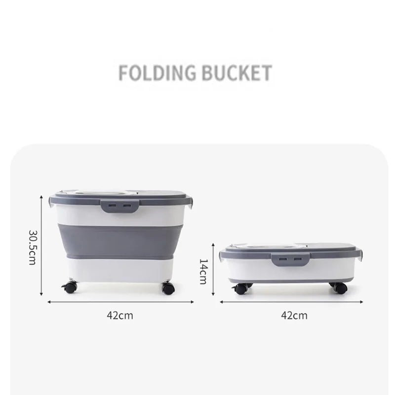 Collapsible Pet Food Container