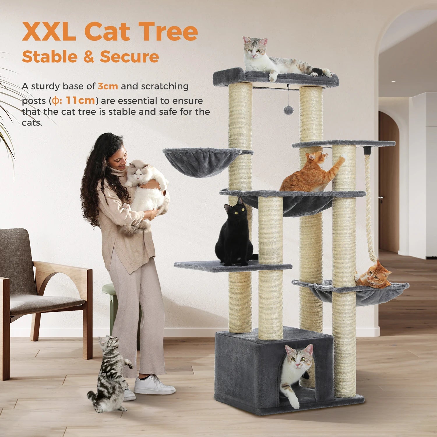 Big Cat Tree for Large Cats