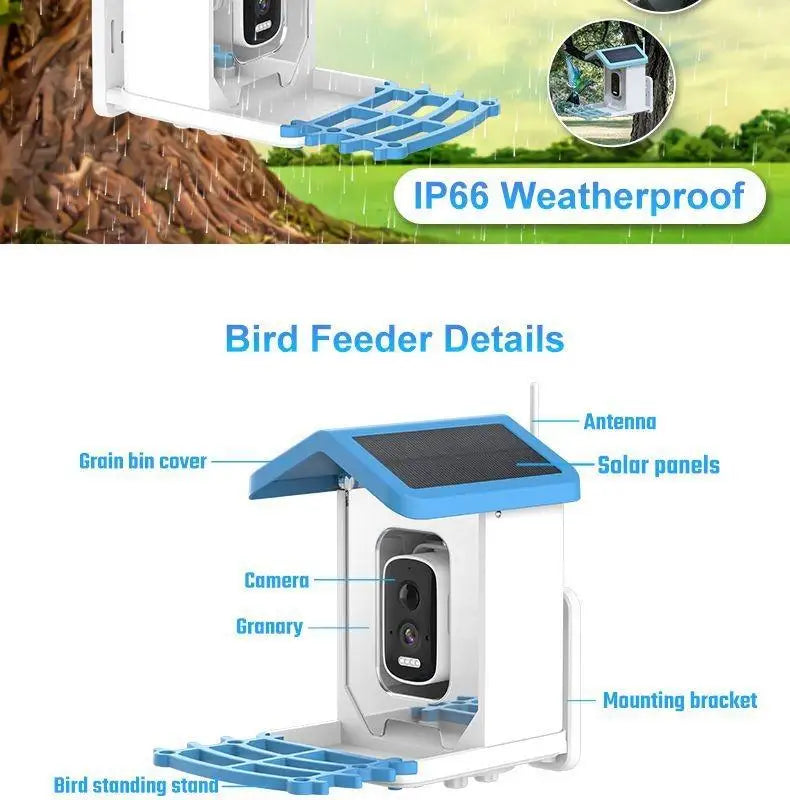 Outdoor Bird Feeder with camera