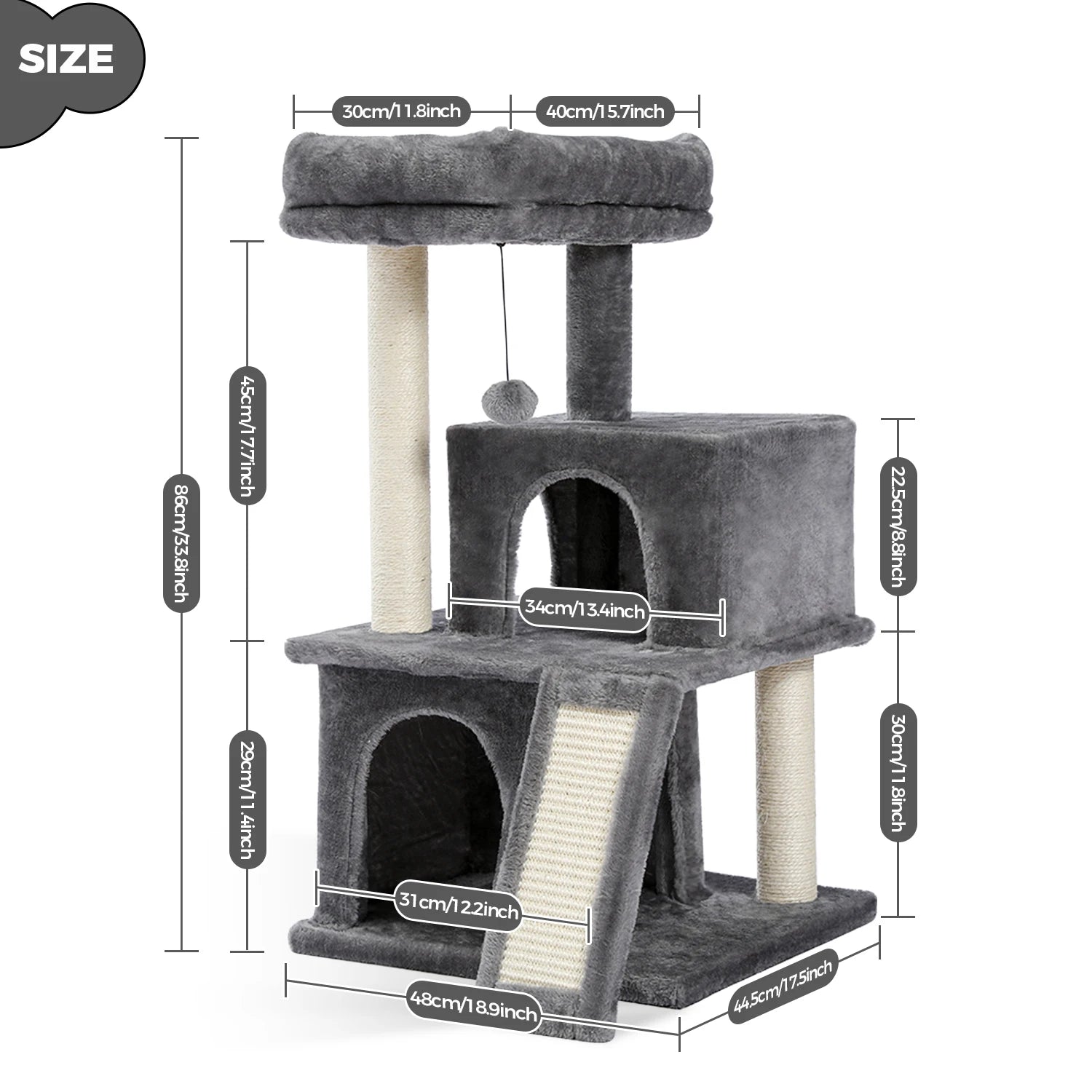 Large Multi-Level Cat Tree