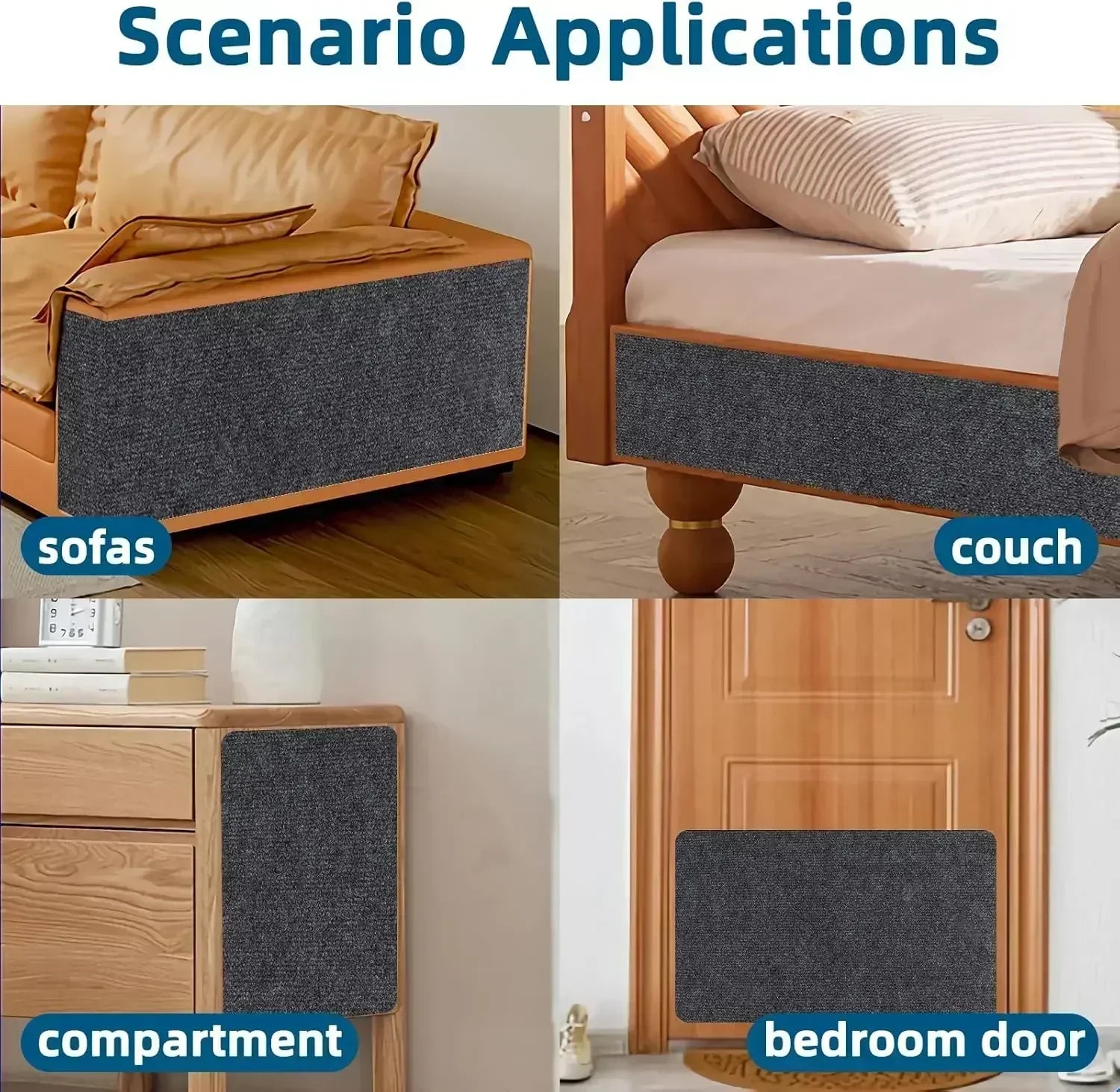 Self-Adhesive Cat Scratch Carpet