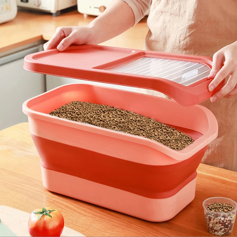 Collapsible Pet Food Container