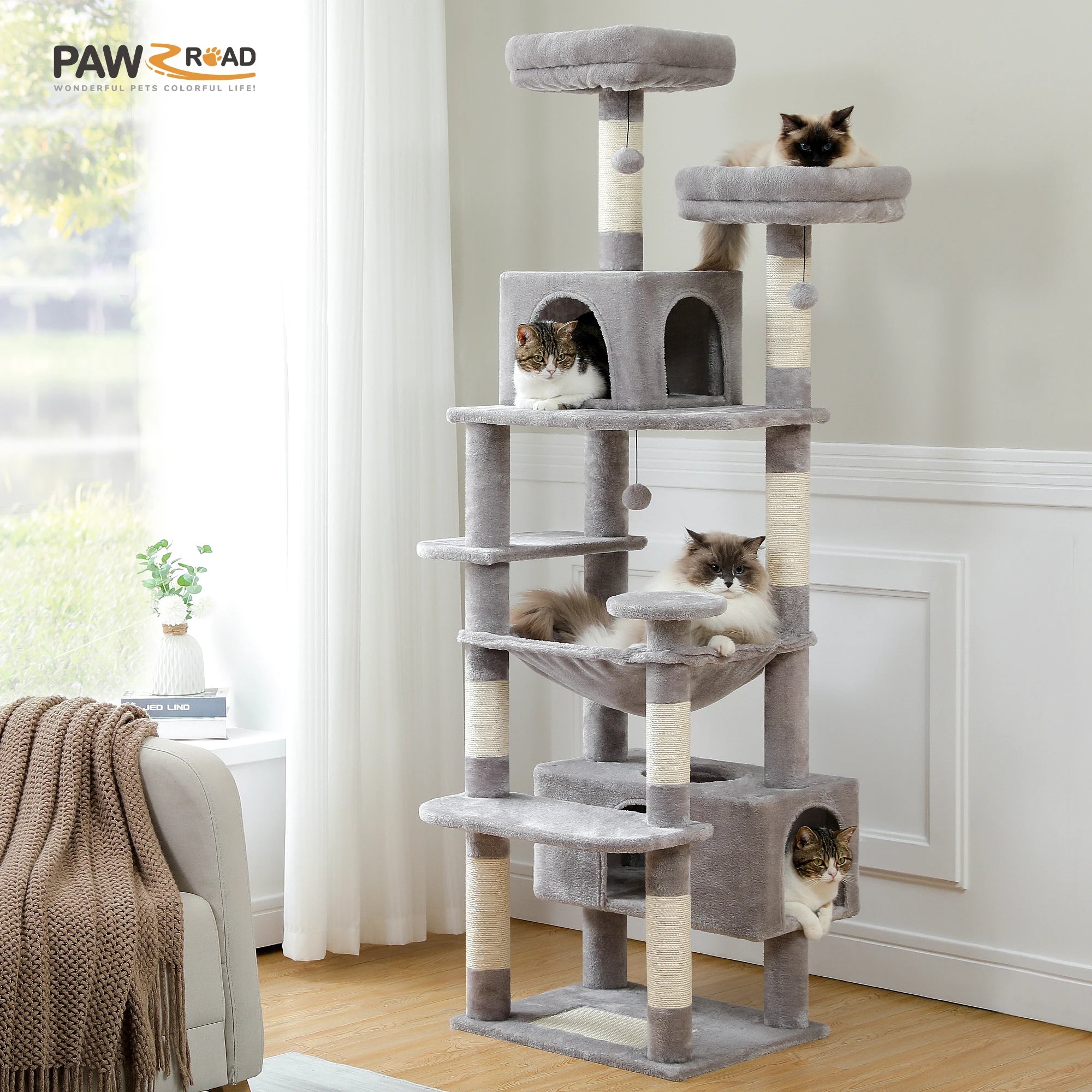 Large Grey Cat Tree