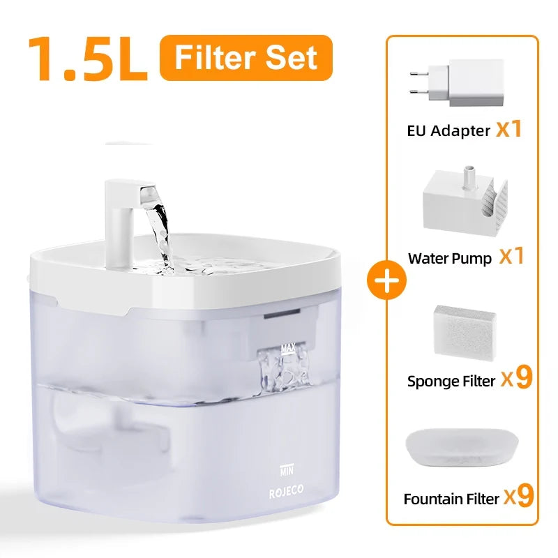 Smart Cat Water Fountain with filters