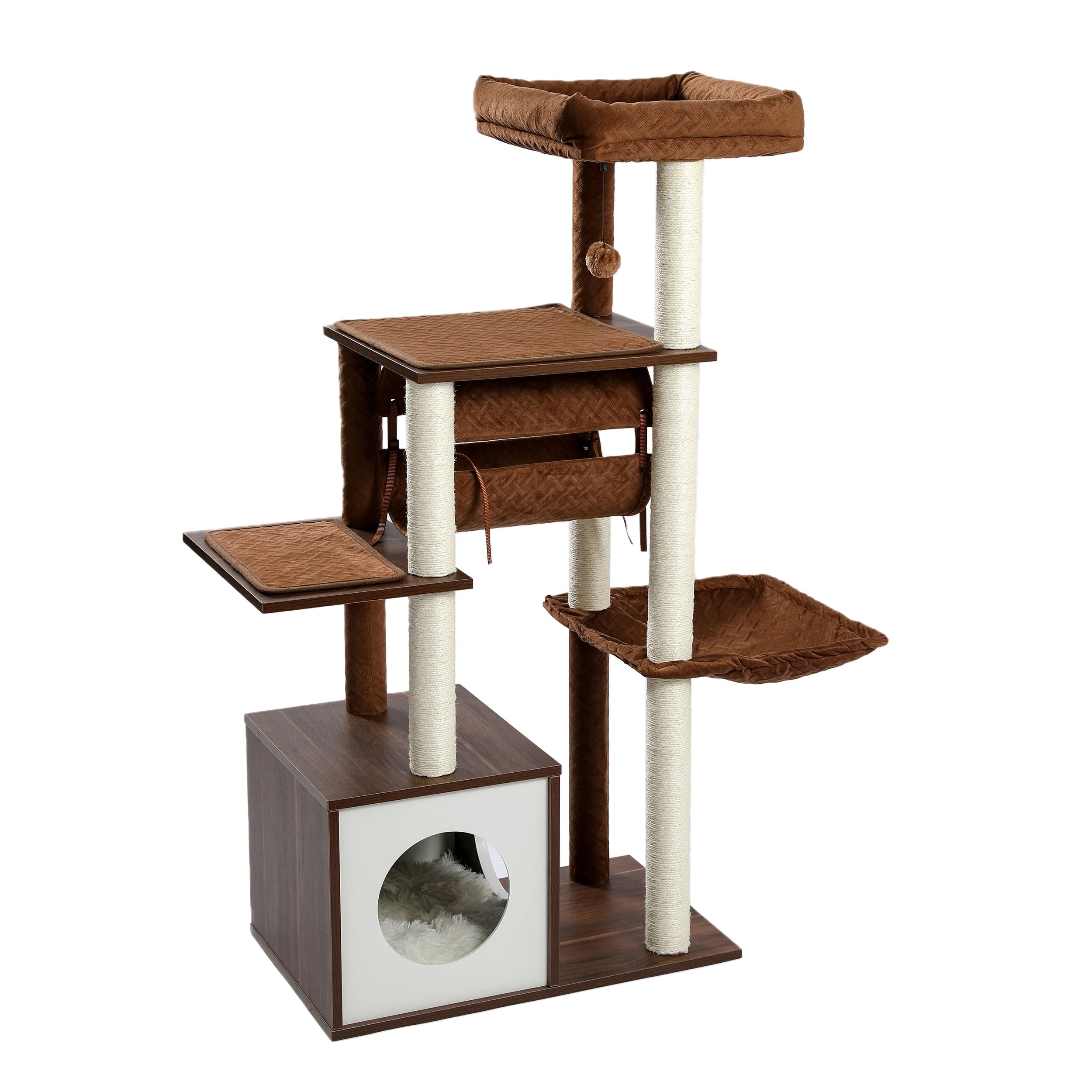 Modern Wooden Cat Tree