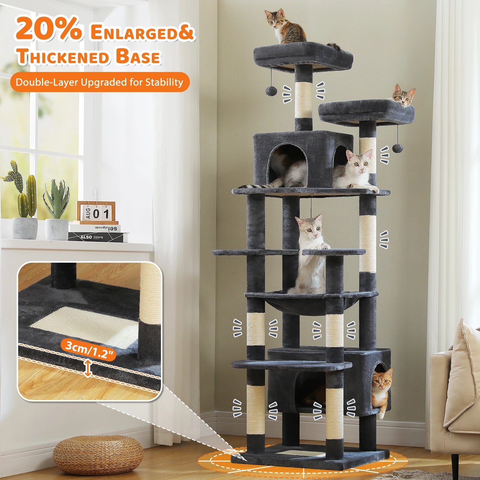 Tall Multi-Level Cat Tree