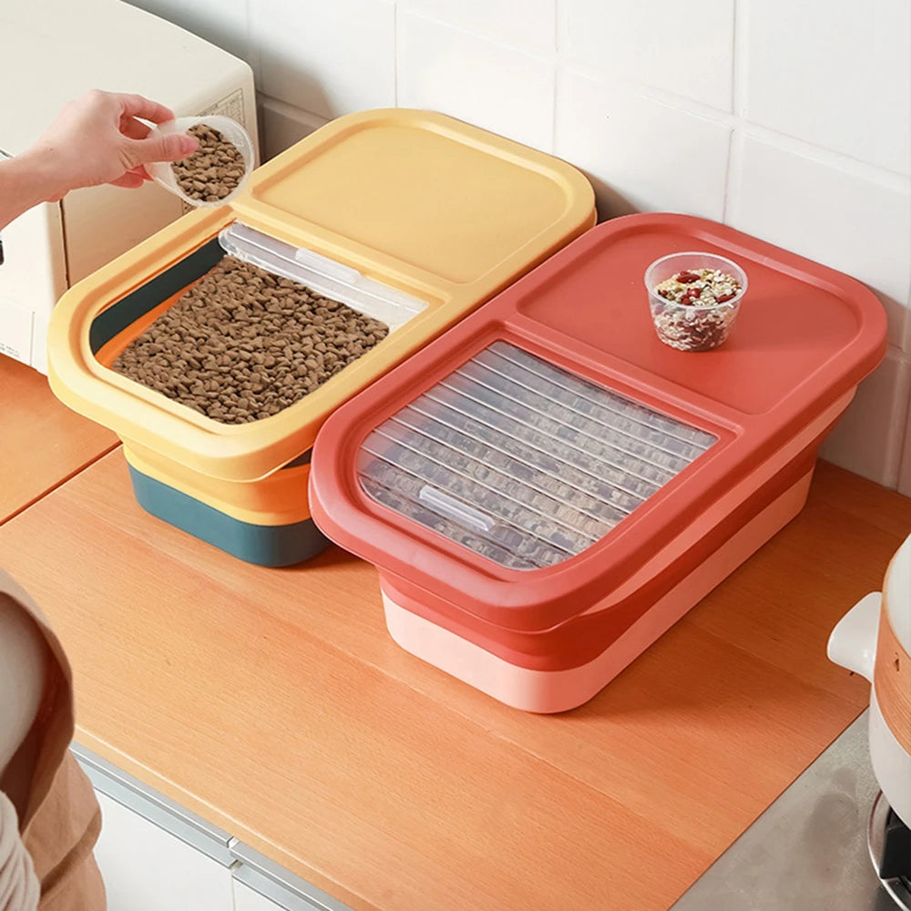 Collapsible Pet Food Container