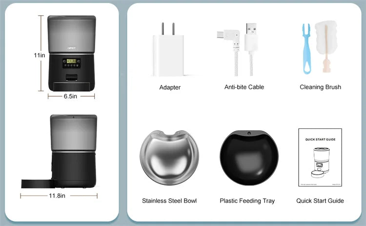 Automatic Pet Feeder - TechnuBlack Edition