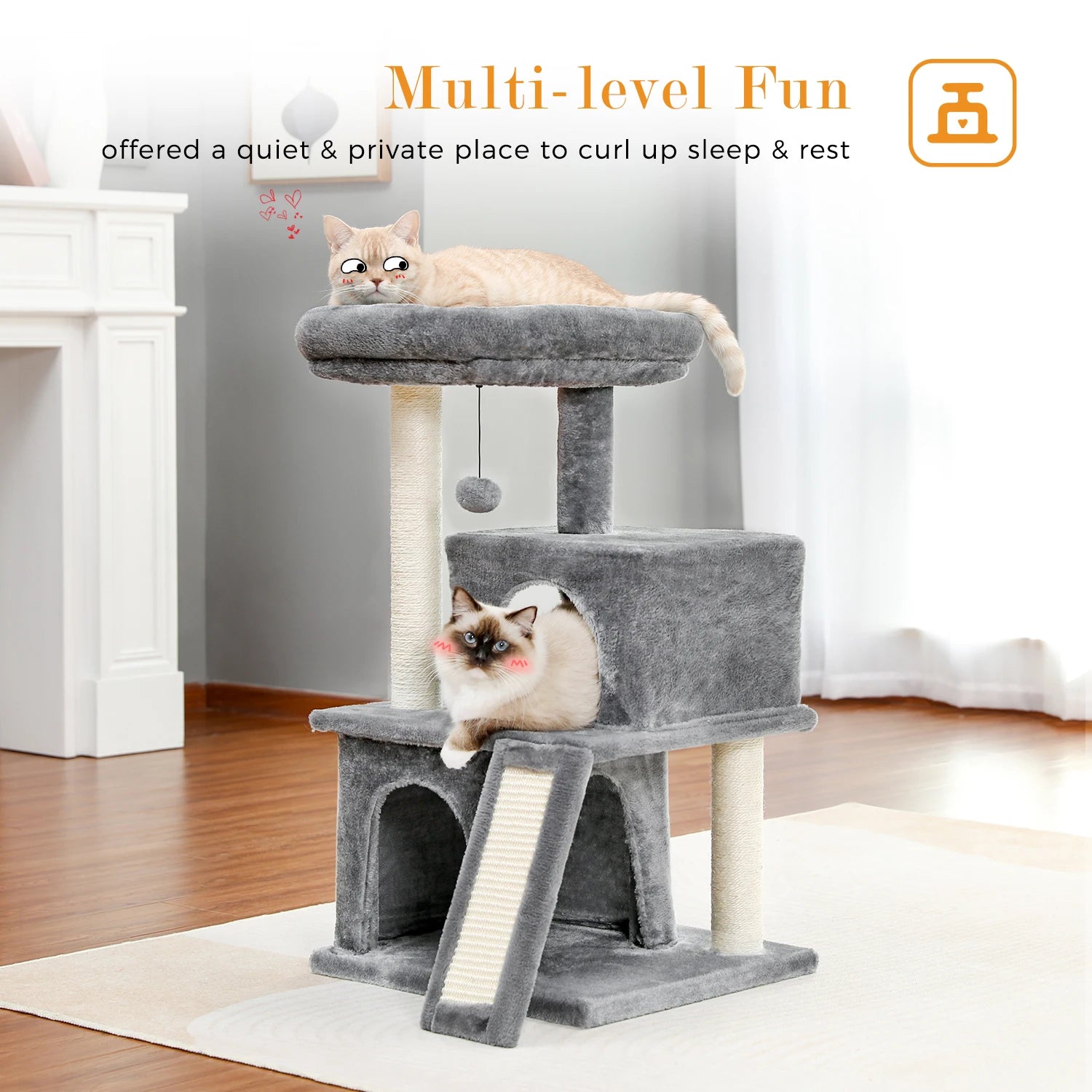 Large Multi-Level Cat Tree