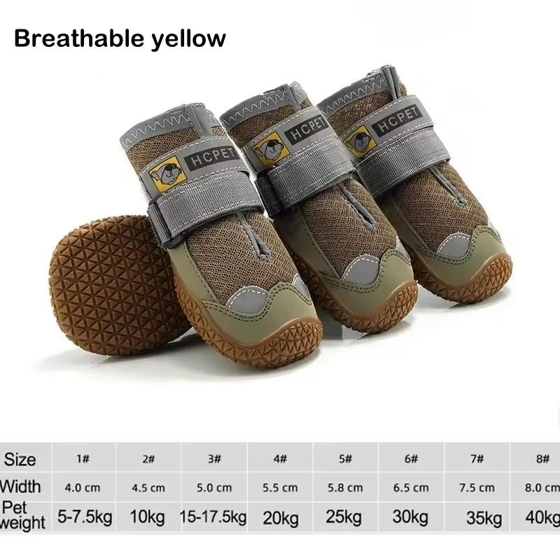 Chaussures respirantes pour chien