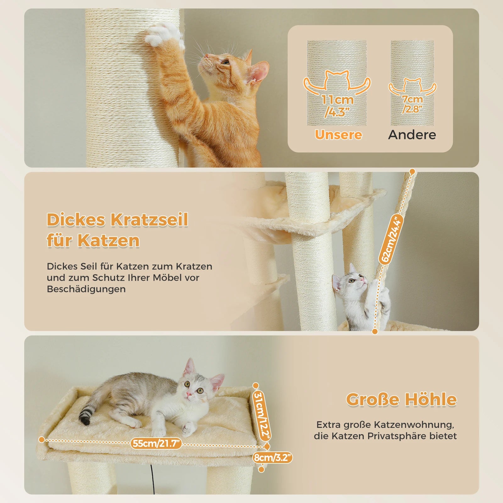 Big Cat Tree for Large Cats