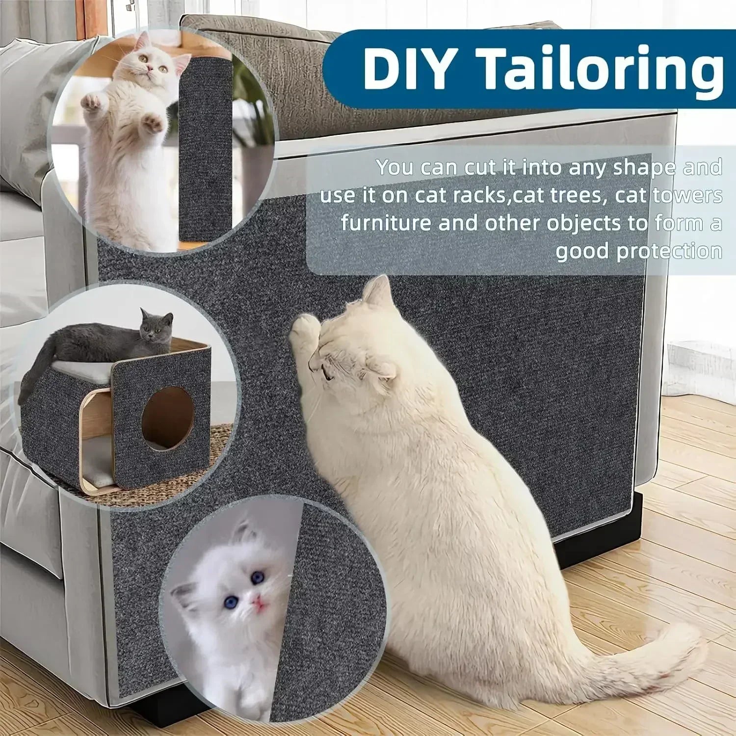 Self-Adhesive Cat Scratch Carpet
