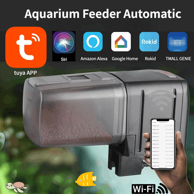 Automatic Aquarium Fish Tank Feeder with WIFI app