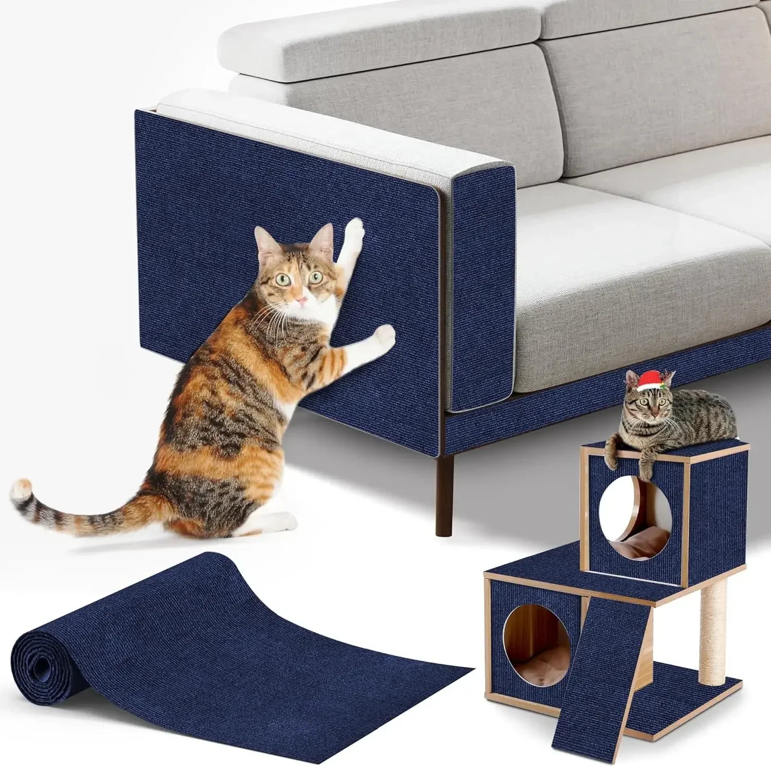 Self-Adhesive Cat Scratch Carpet