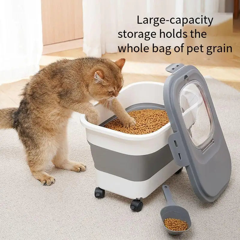Collapsible Pet Food Container