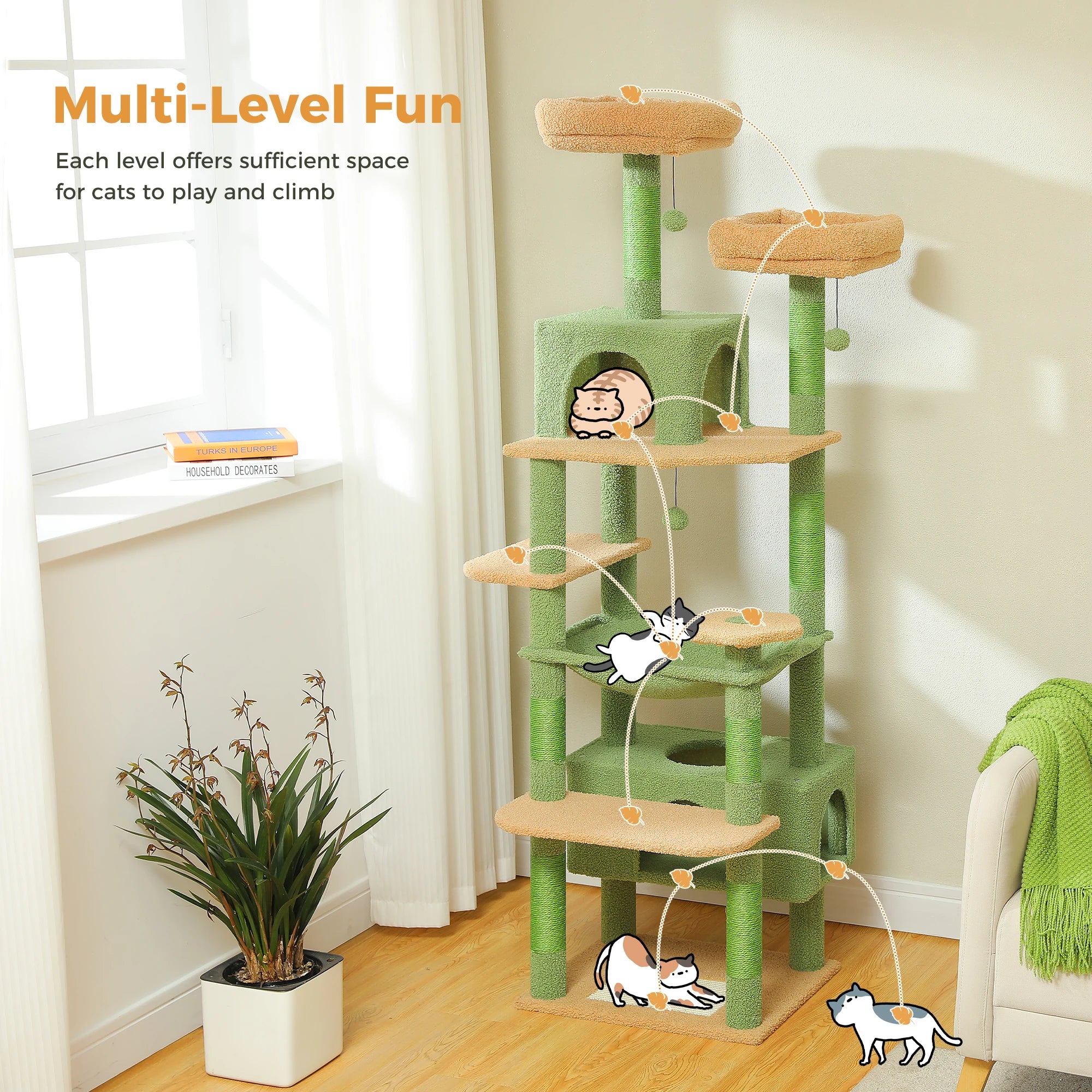 Large Cat Tree Tower