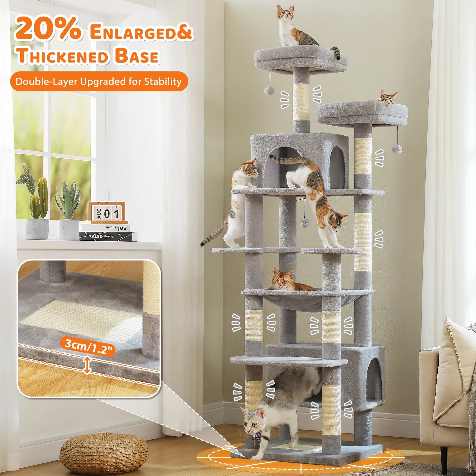 Tall Multi-Level Cat Tree