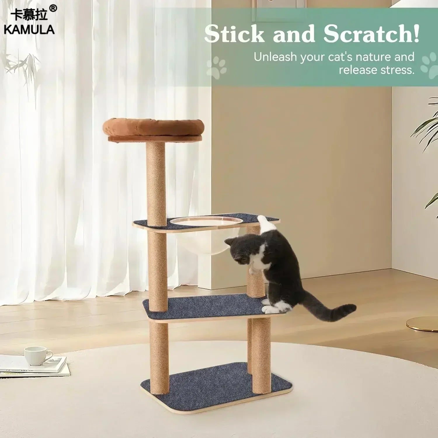 Self-Adhesive Cat Scratch Carpet