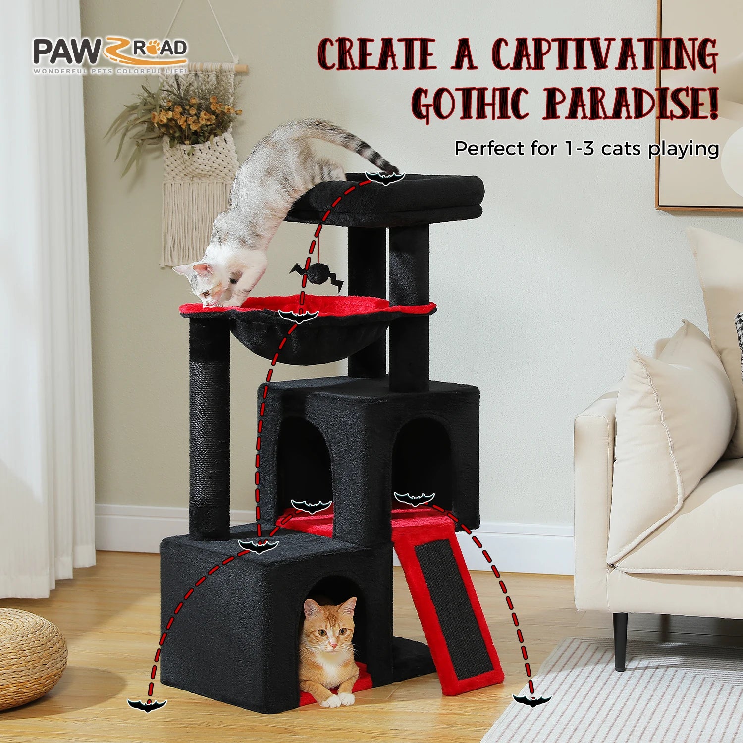 Large Multi-Level Cat Tree