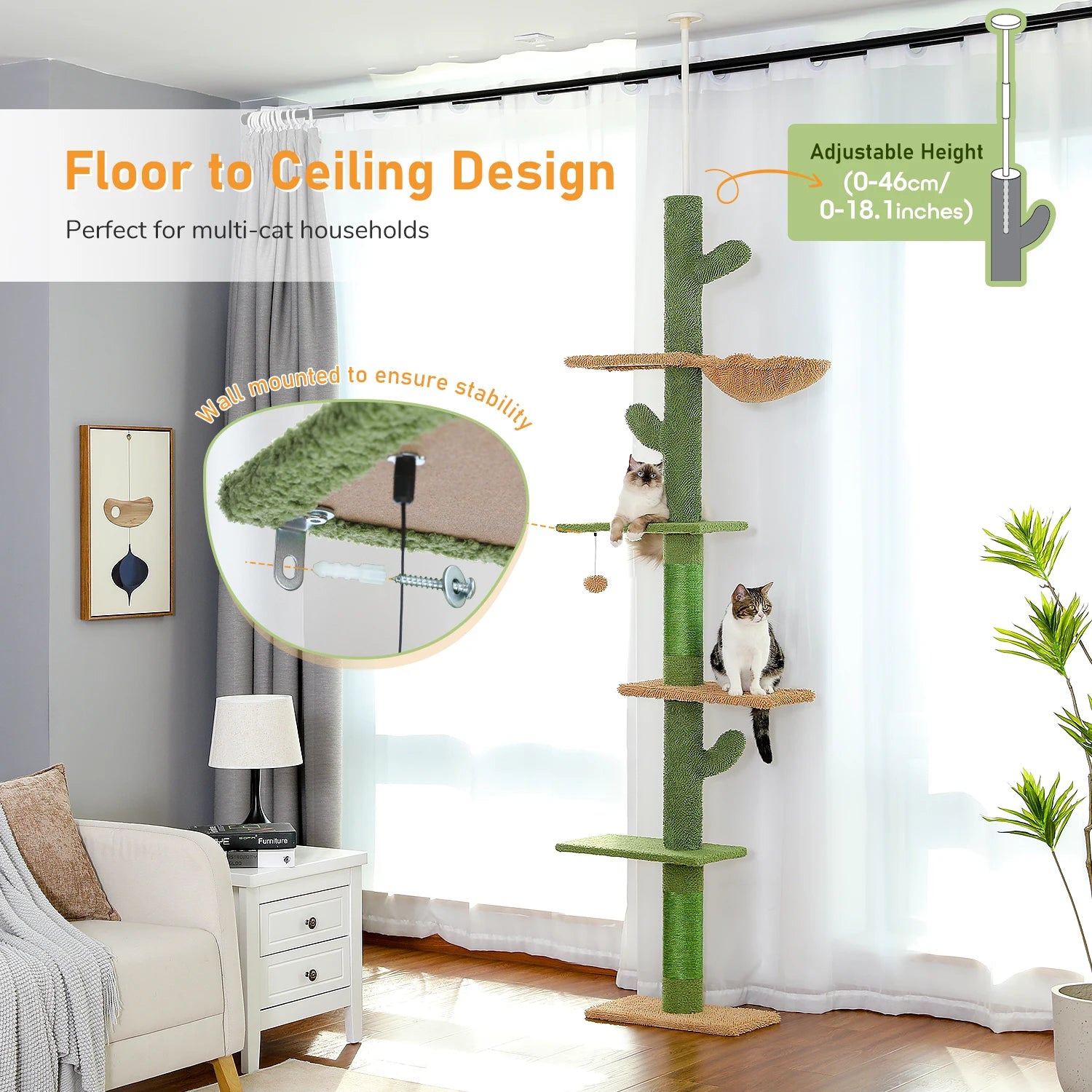 5-Tier Cactus Cat Tree