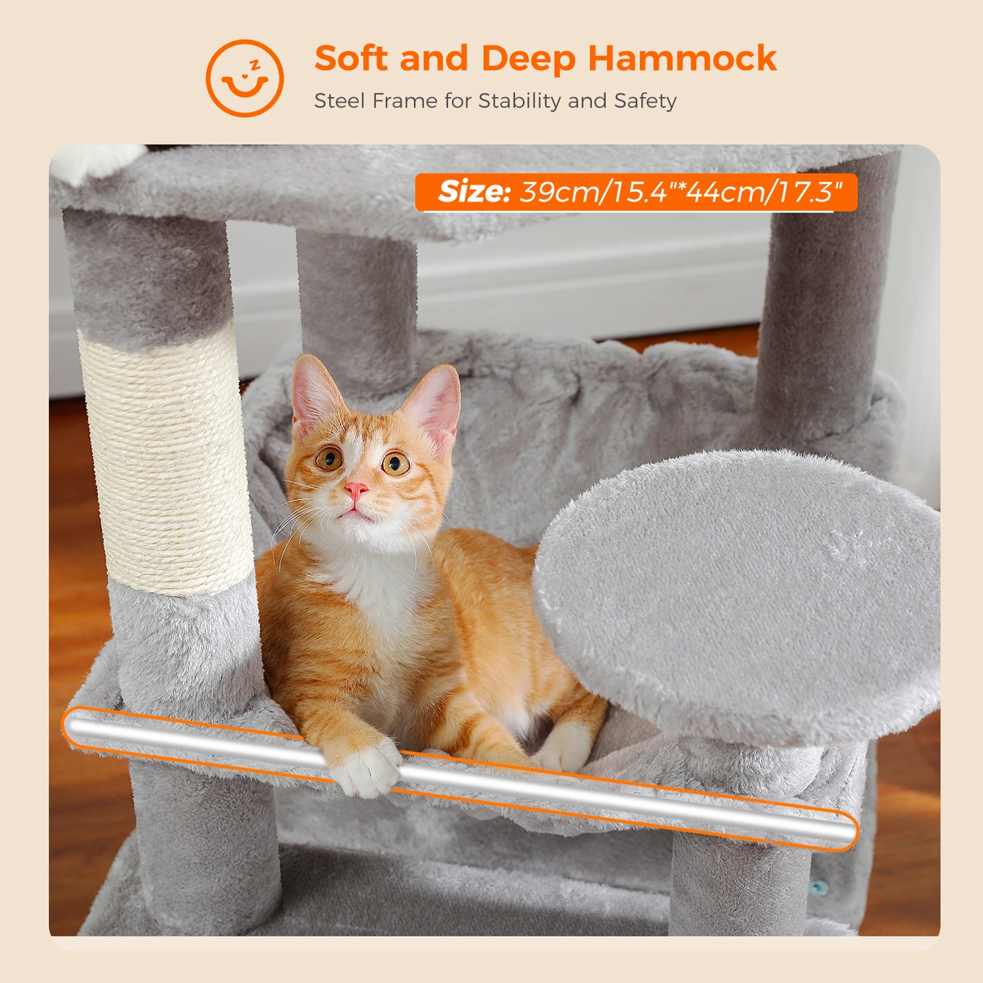 Large Grey Cat Tree