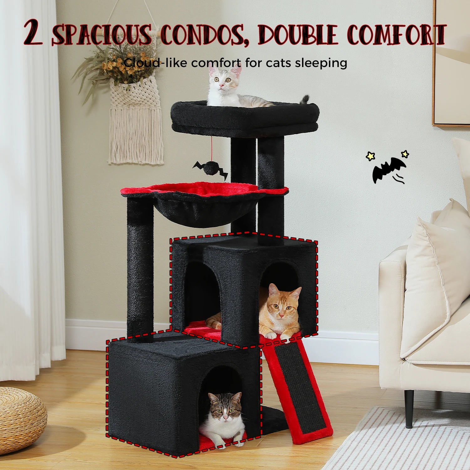 Large Multi-Level Cat Tree