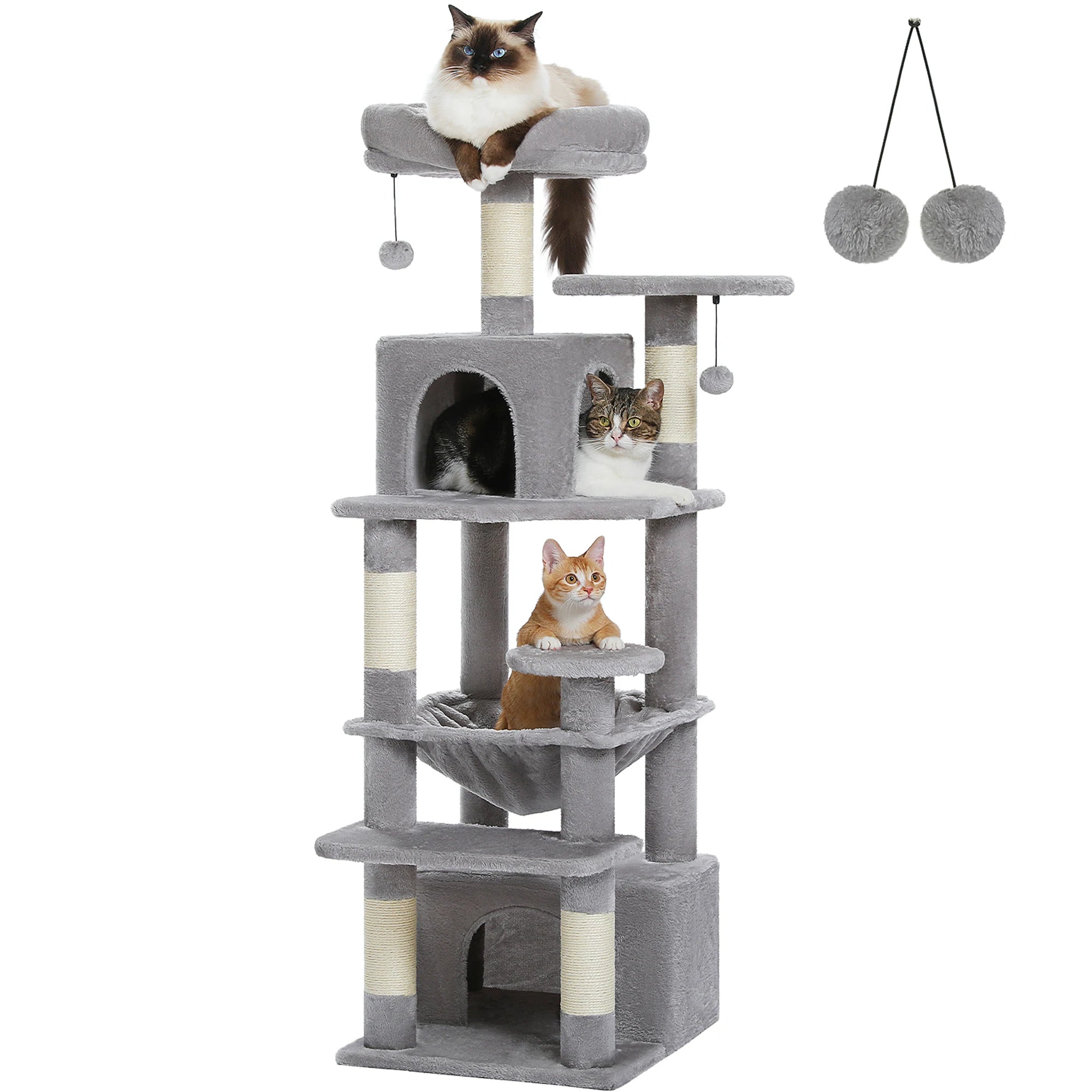 Large Grey Cat Tree