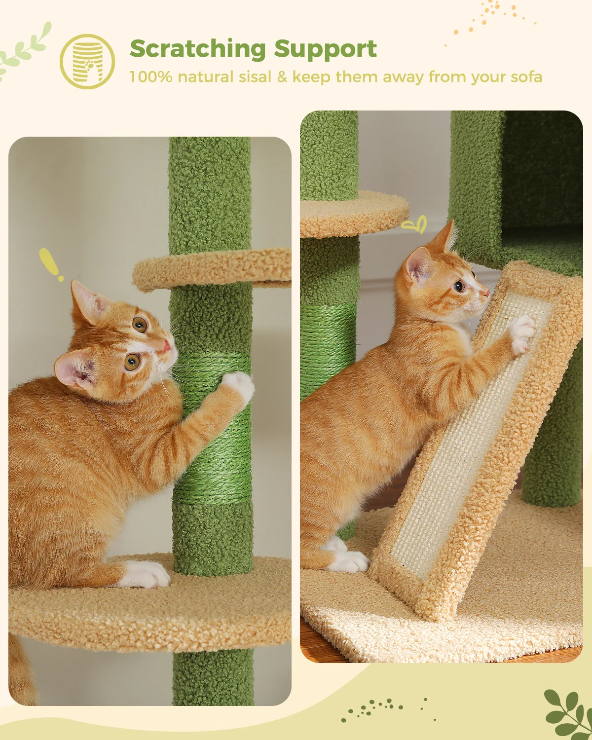 Adjustable Floor-to-Ceiling Cat Tree