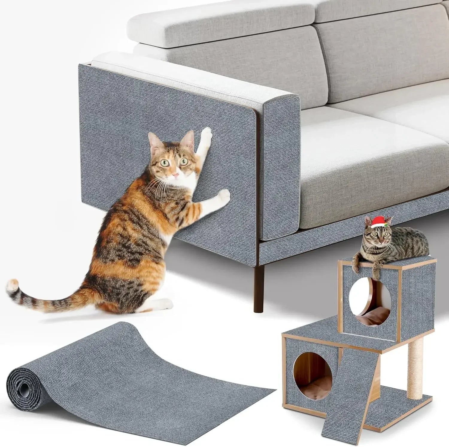 Self-Adhesive Cat Scratch Carpet