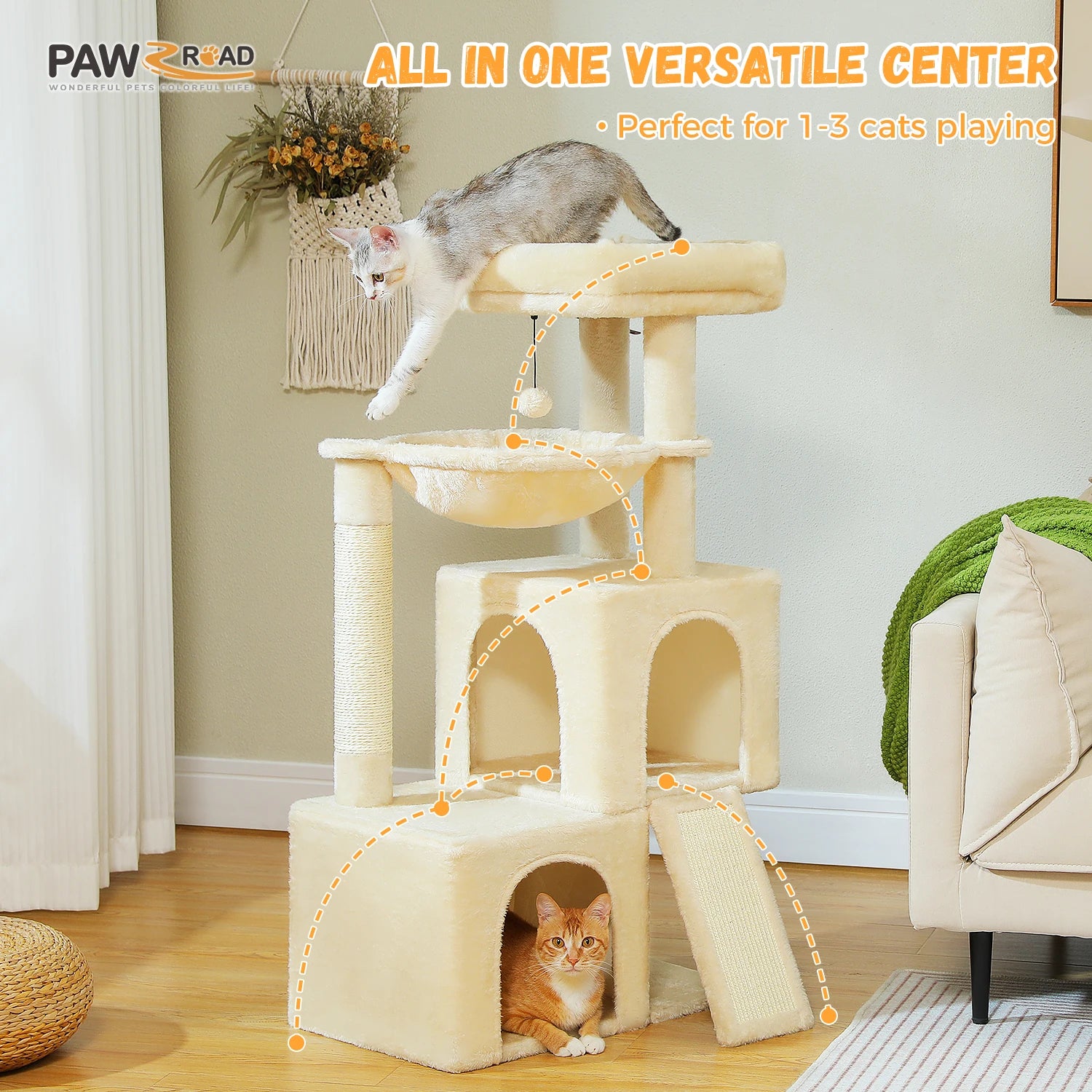 Large Multi-Level Cat Tree