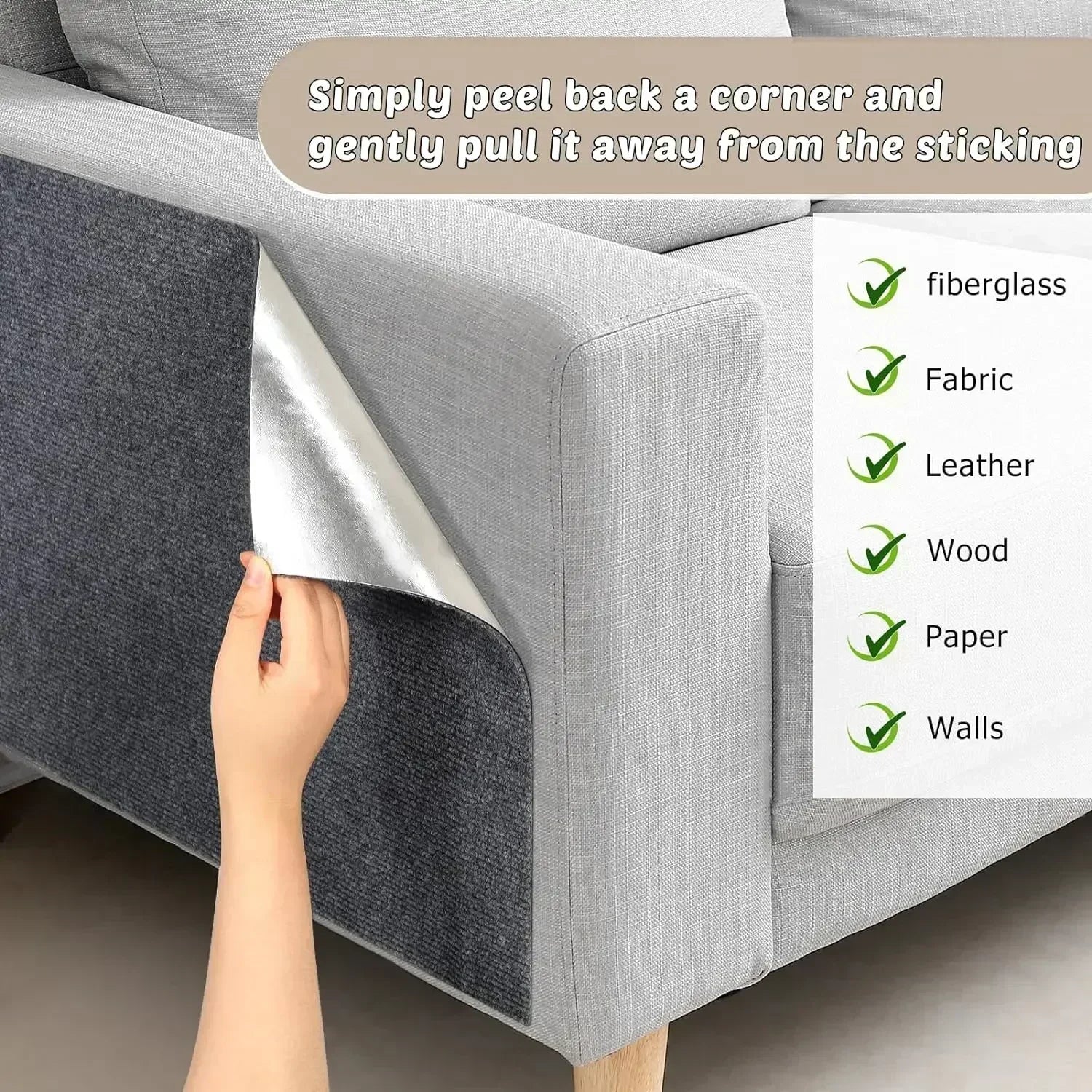 Self-Adhesive Cat Scratch Carpet