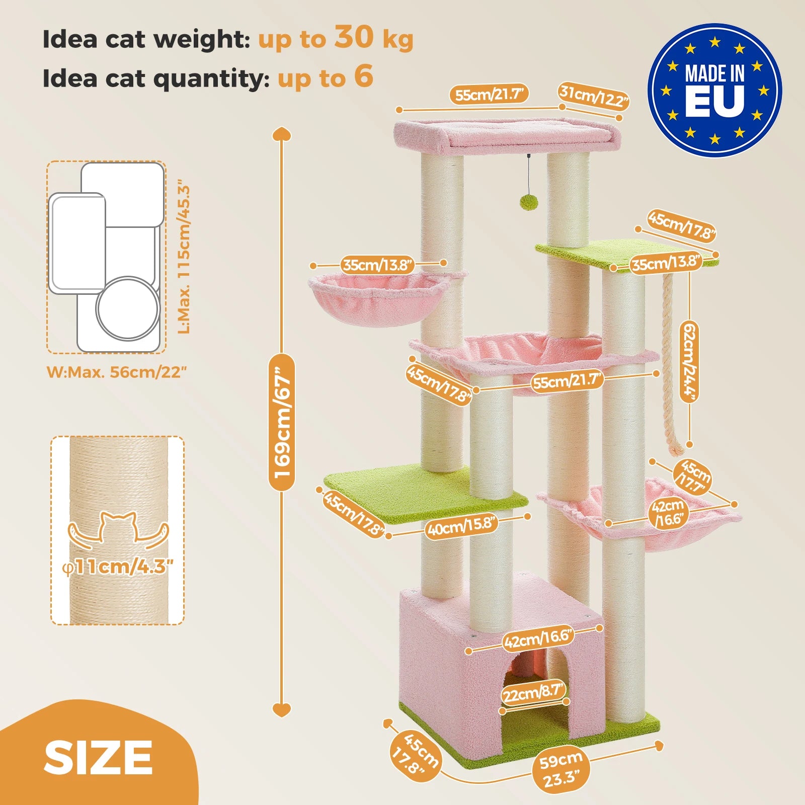 Big Cat Tree for Large Cats
