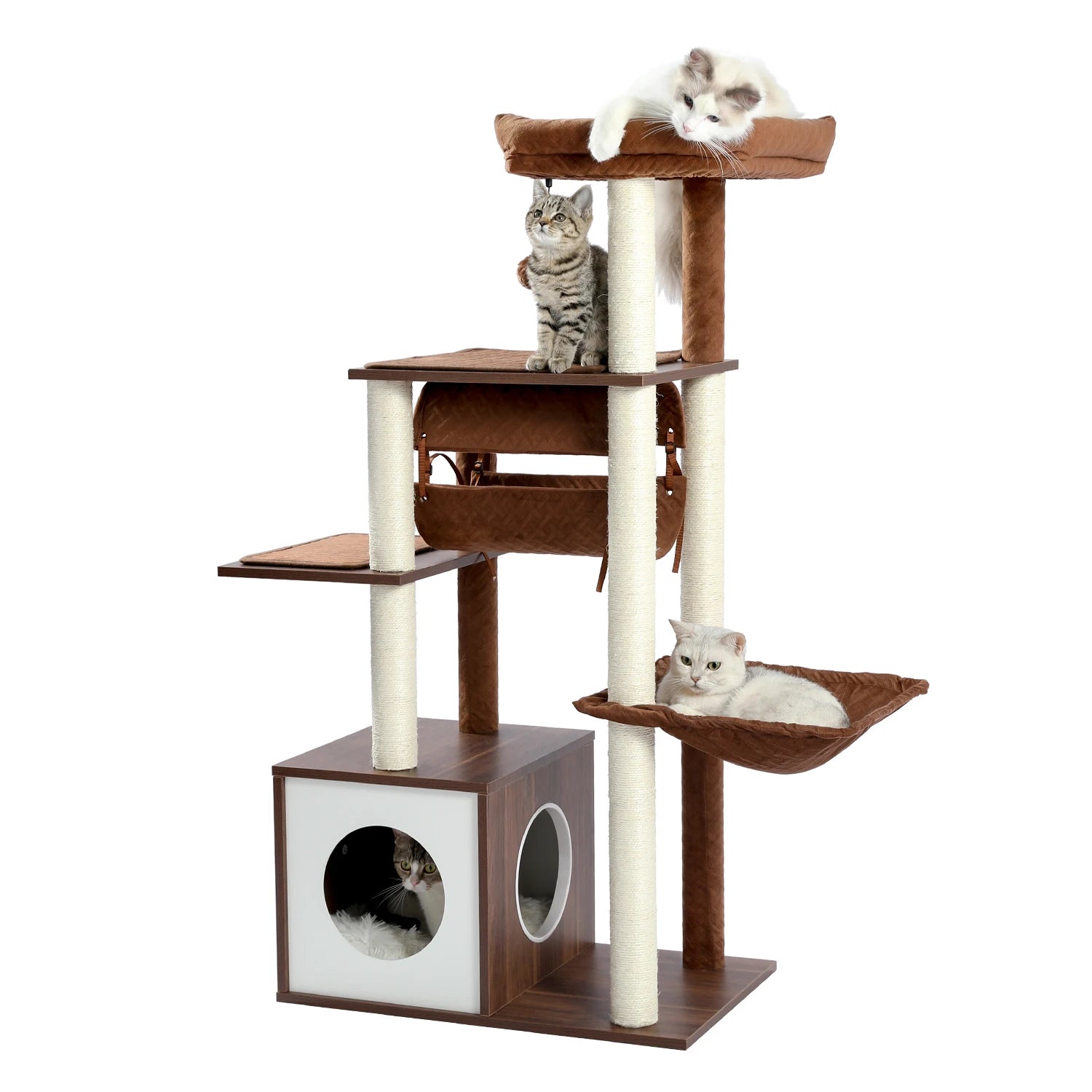 Modern Wooden Cat Tree