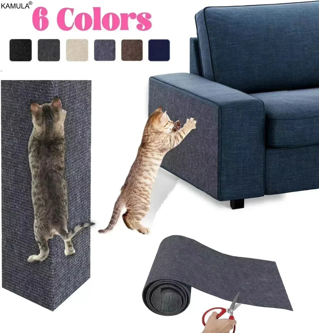Self-Adhesive Cat Scratch Carpet