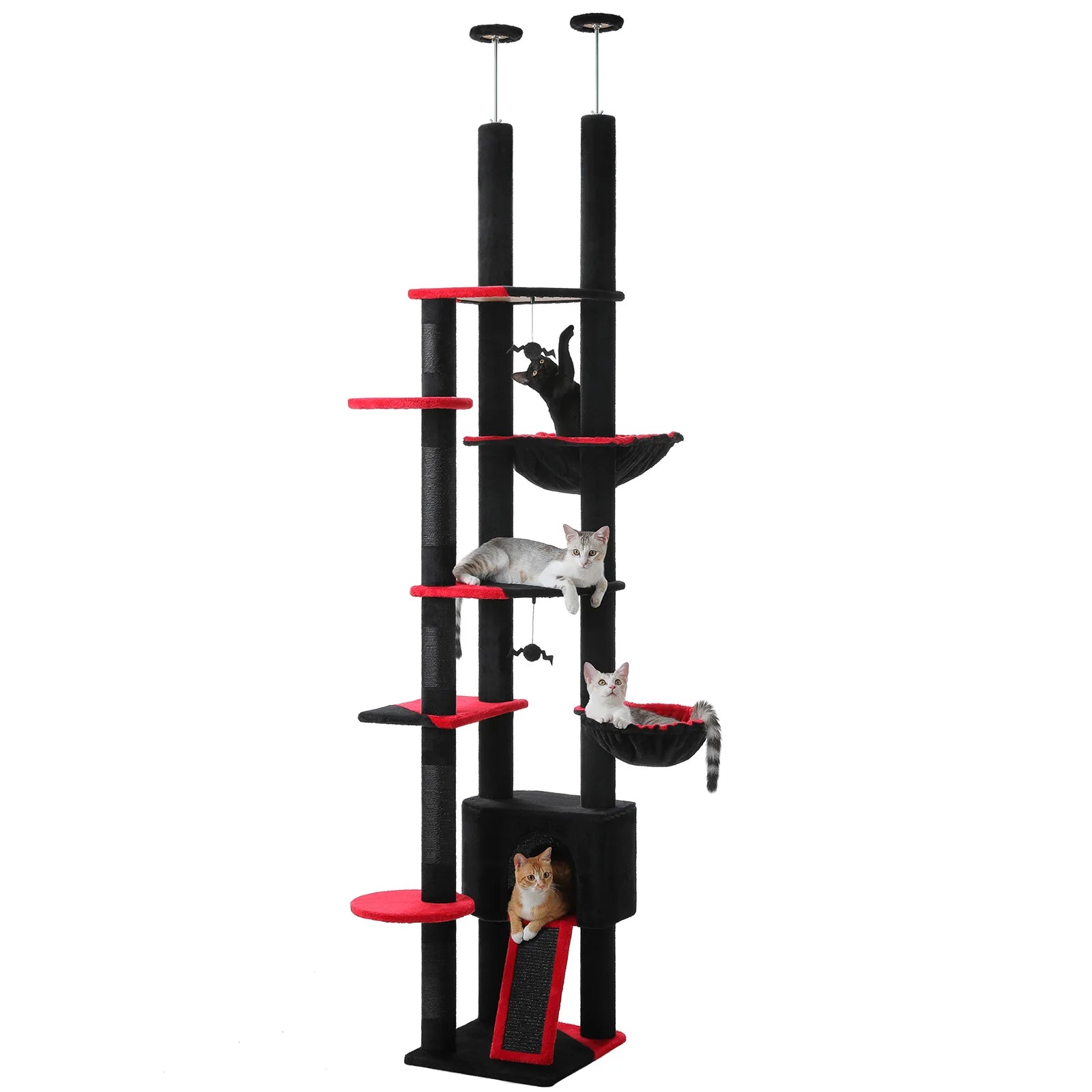 Adjustable Floor-to-Ceiling Cat Tree