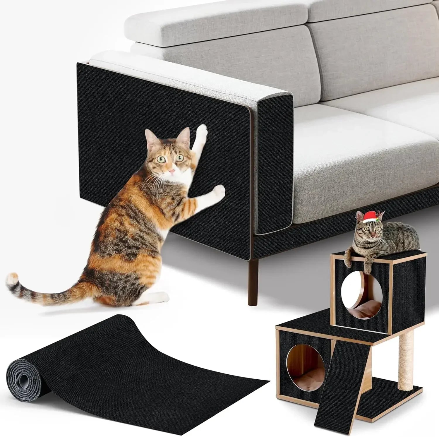 Self-Adhesive Cat Scratch Carpet