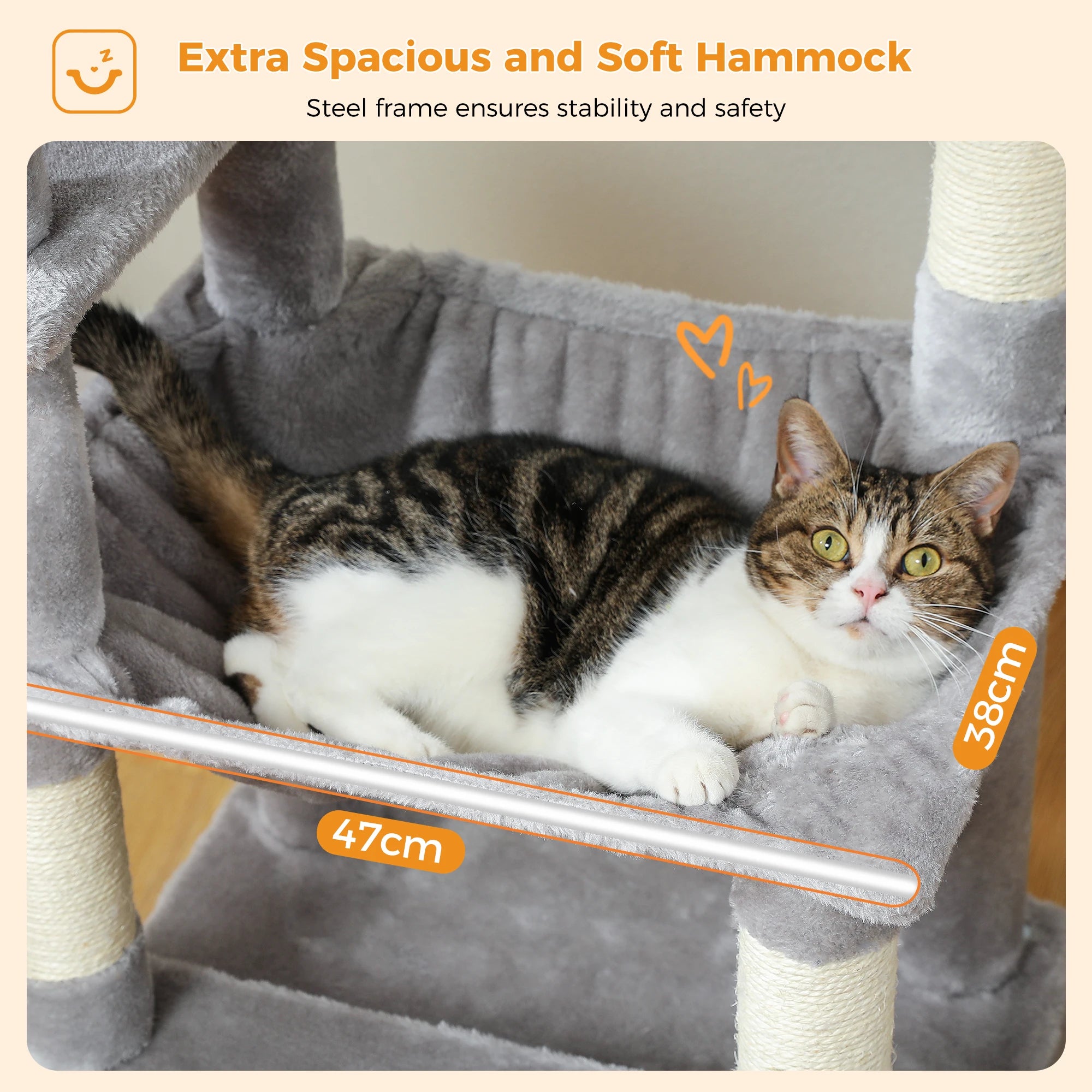 Large Grey Cat Tree