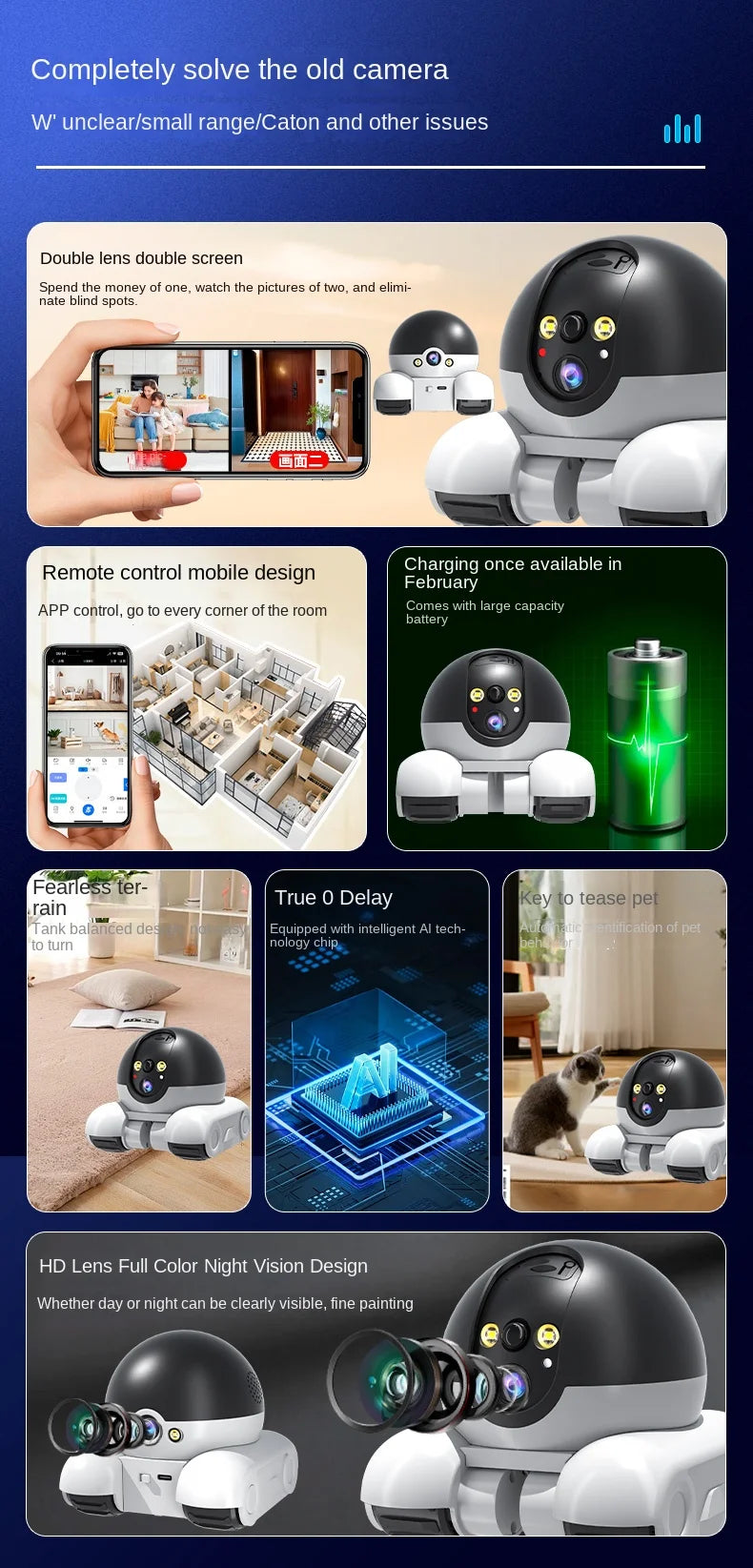 1080P HD WiFi Pet Camera