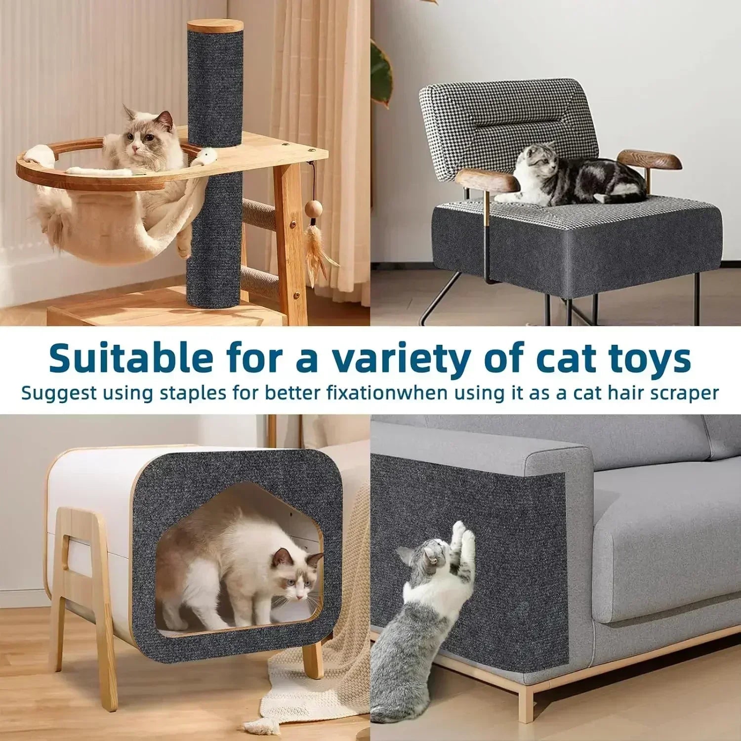 Self-Adhesive Cat Scratch Carpet