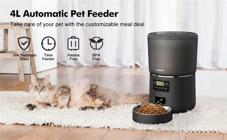 Automatic Pet Feeder - TechnuBlack Edition