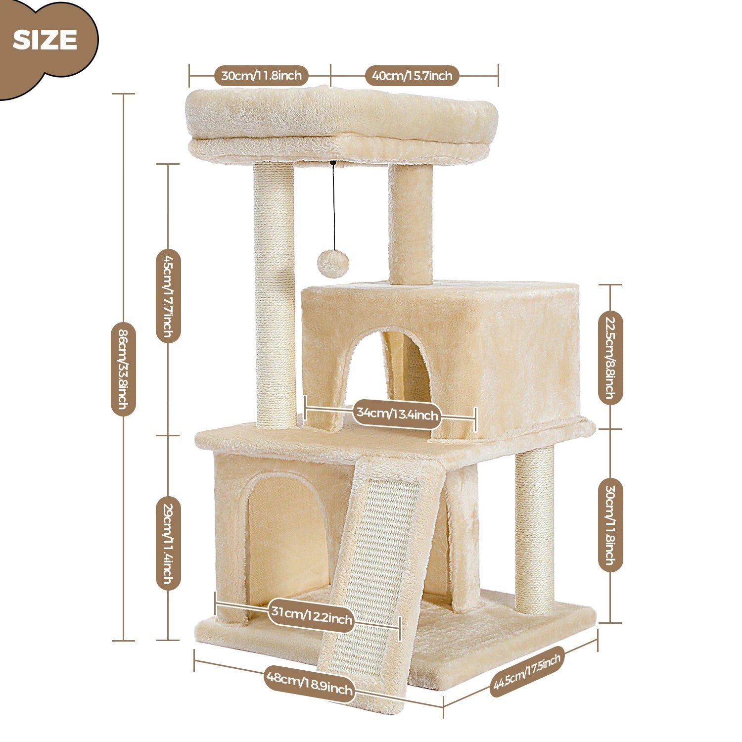 Large Multi-Level Cat Tree