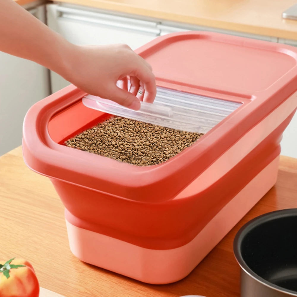 Collapsible Pet Food Container