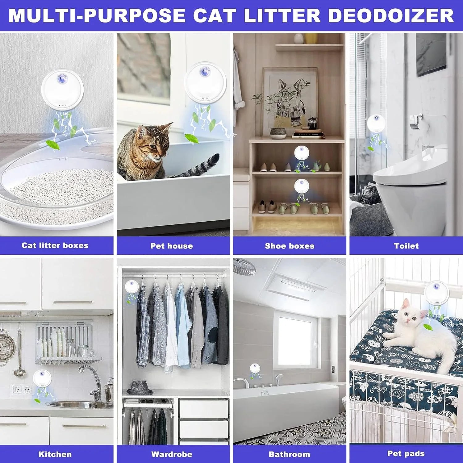 Automatic Cat Litter Box Odor Purifier