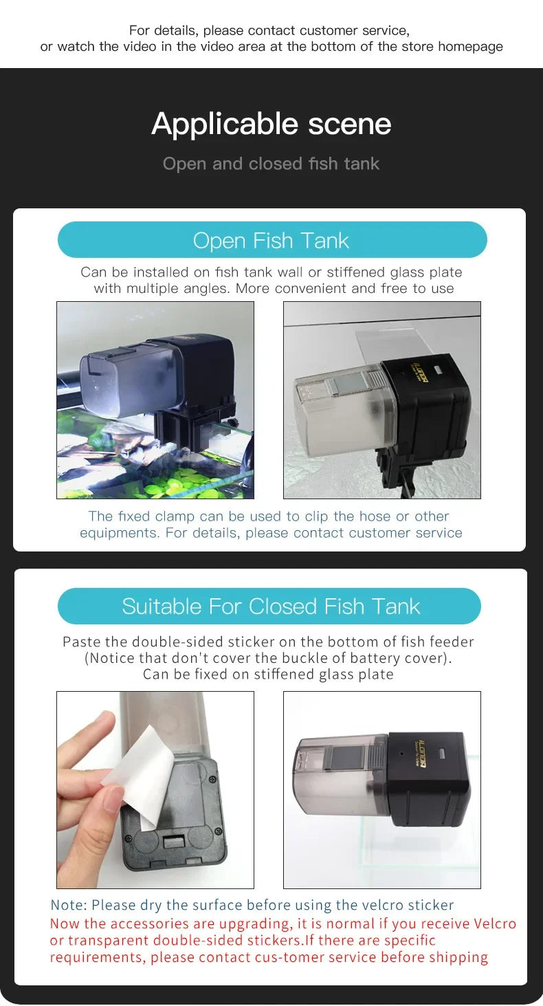 Automatic Aquarium Fish Tank Feeder with WIFI app
