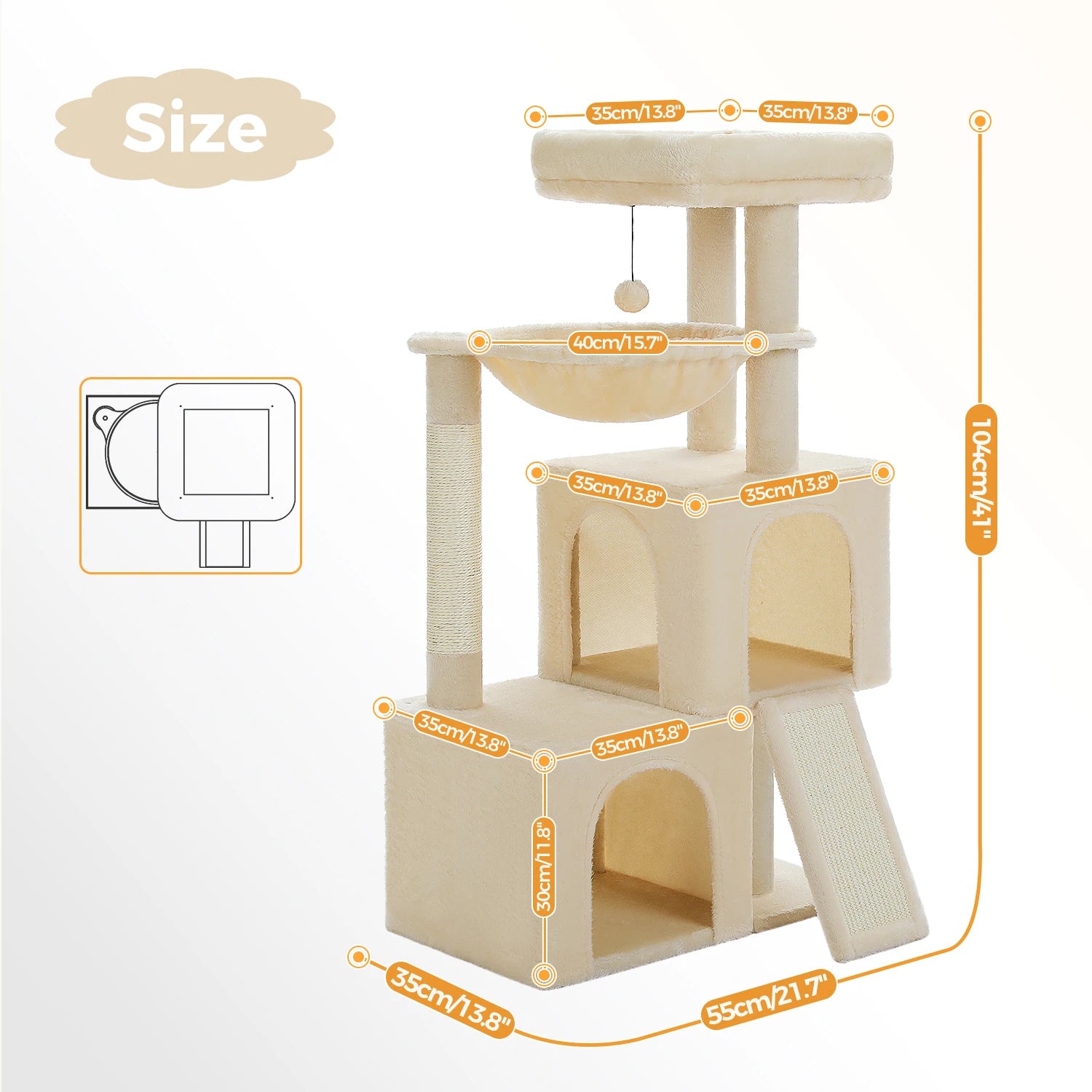 Large Multi-Level Cat Tree