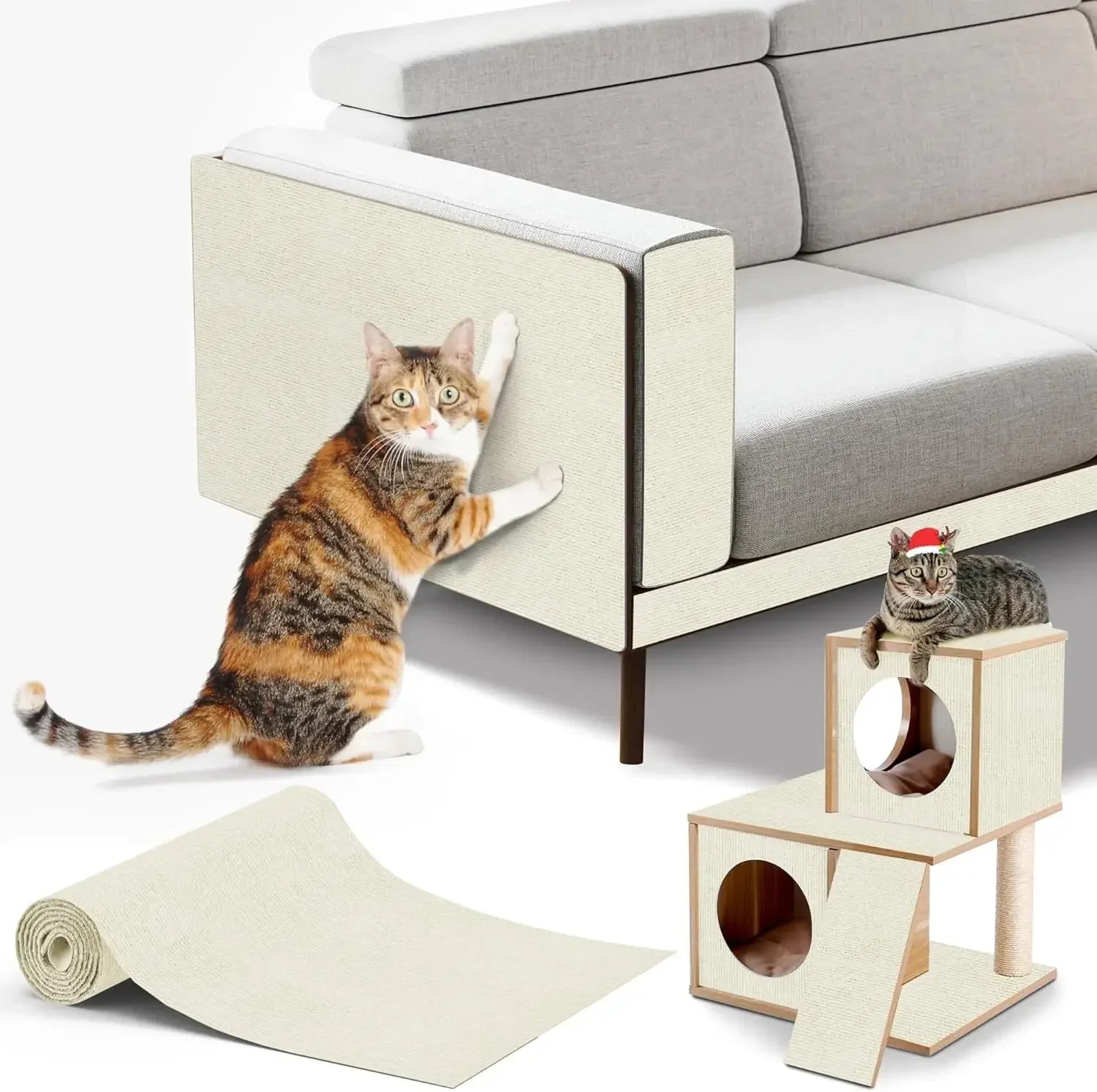 Self-Adhesive Cat Scratch Carpet